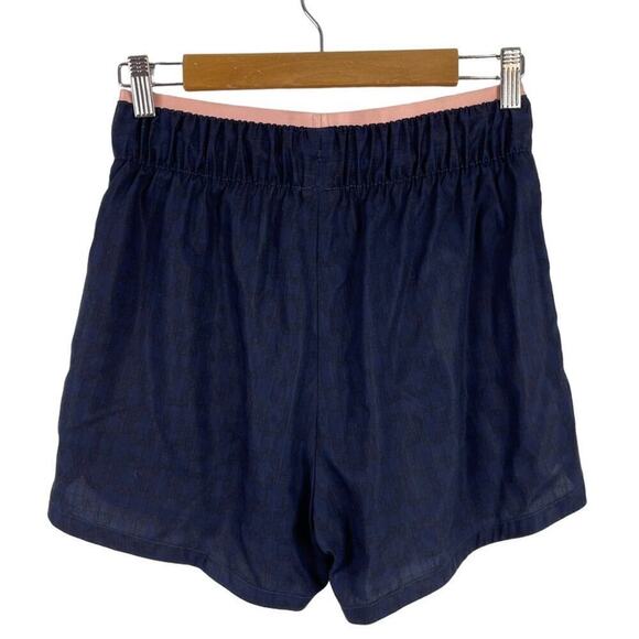 Puma x Dapper Dan Women's Jacquard Athletic Shorts Navy and Pink Size Small - Picture 9 of 15